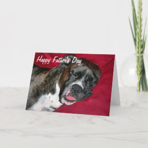 Carte American Boxer Happy Fête des pères