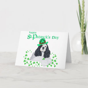Carte American Cocker Spaniel St. Patrick's Day