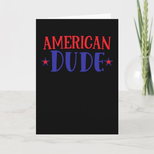 Carte American Dude (Devant)
