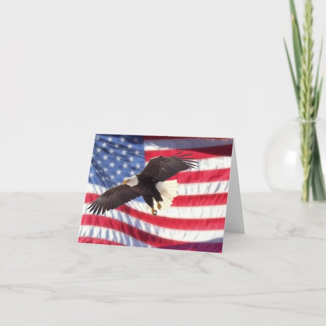 Carte American Eagle and Flag (Devant)
