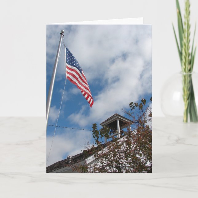 Carte American Flag et One Room School (Devant)