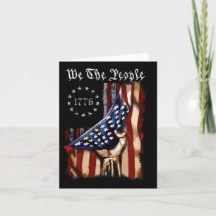 Carte American Flag We The People History 1776 4th Of Ju