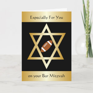 Carte American Football Bar Mitzvah