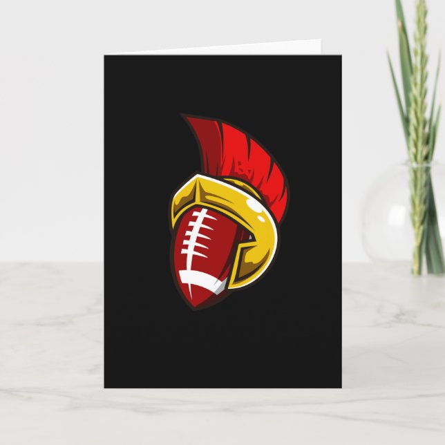 Carte American Football Spartan Football Player Team (Devant)