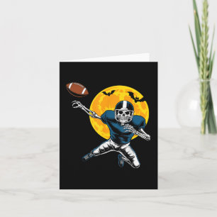Carte American Football Squelette Halloween Femmes Enfan