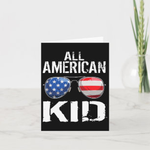 Carte American Kid 4 Of July Boys Patriotic Teens Kids