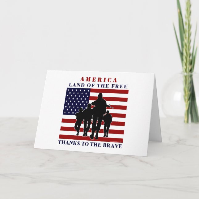 Carte American Patriotic Blank (Devant)
