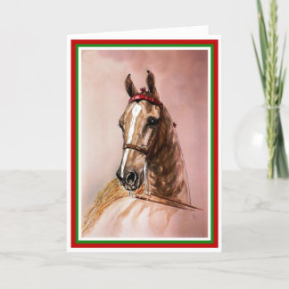 Carte American Saddlebred Horse Christmas
