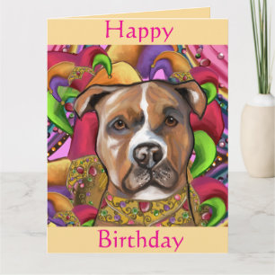 CARTE AMERICAN STAFFORDSHIRE TERRIER 