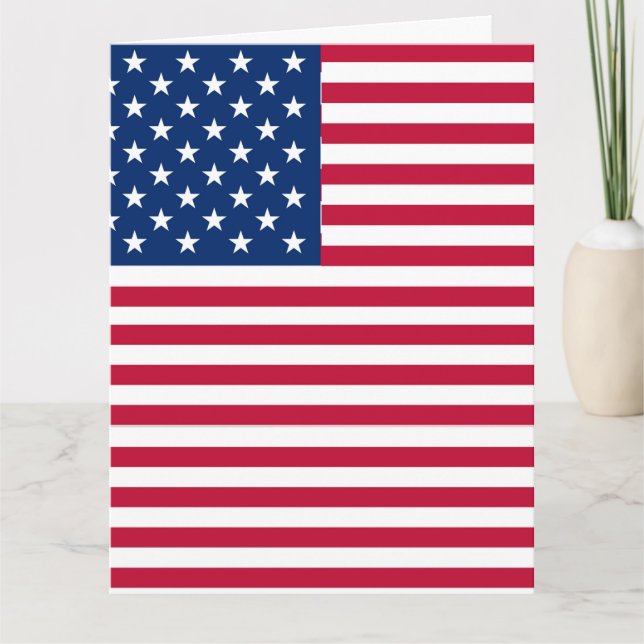 Carte American USA Flag Pride Design-76353 (Devant)