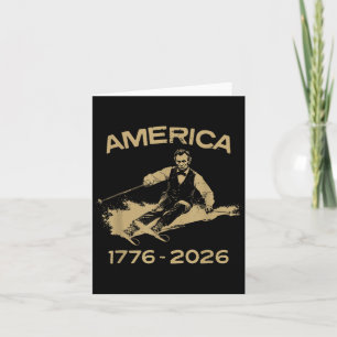 Carte Amérique 1776 2026 16e Président Ski Président