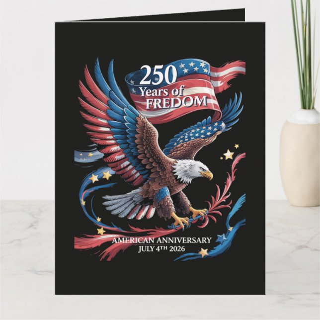 Carte Amérique 250 Ans de Liberté 1776-2026 (Devant)