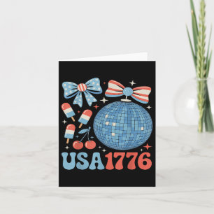 Carte Amérique Coquette États-Unis 4 Juillet Fête Nation
