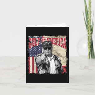 Carte Amérique du Golfe des États-Unis Salutation Trump