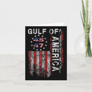 Carte Amérique du Golfe des États-Unis Salutation Trump 