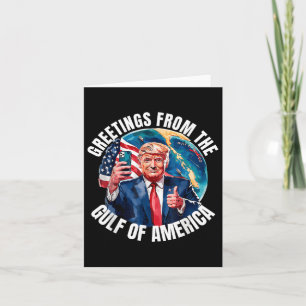 Carte Amérique du Golfe des États-Unis Salutation Trump