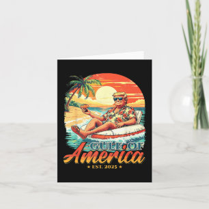 Carte Amérique Golfe Trump 2024 Retro Beach Usa America 