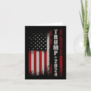 Carte Amérique Retour Drapeau américain Trump 2024 Homme