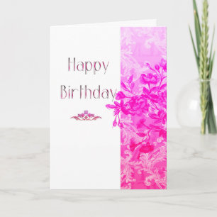 Carte Ami anniversaire (rose)
