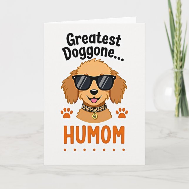 Carte ami cool chien tacheté (Devant)