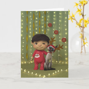 Carte Ami de marionnettes de Noël