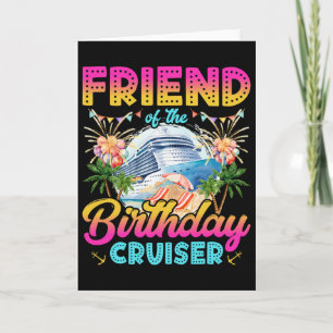 Carte Ami du croiseur d'anniversaire Drôle de croisière