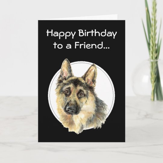 Carte Ami Inestimable De Joyeux Anniversaire Berger Zazzle Fr