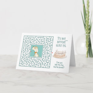 Carte Ami secret Incroyable Anniversaire Labyrinthe Chie