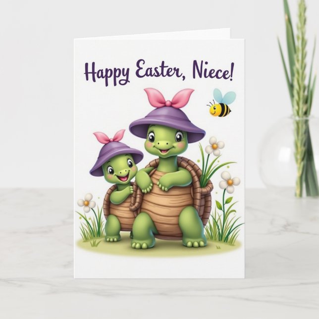 Carte amicale de printemps pour reptile (Devant)