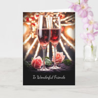 Amis Bonne Anniversaire Mariage Champagne Rose