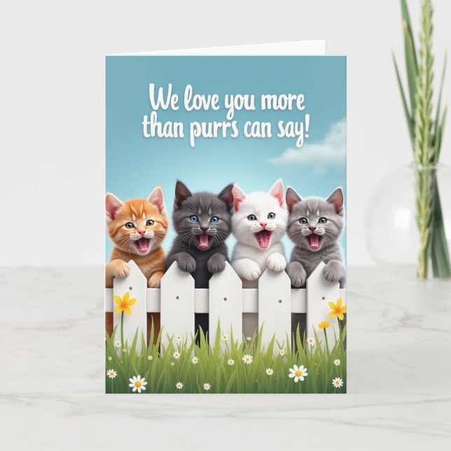 Carte Amis Chatons Douceurs (Devant)