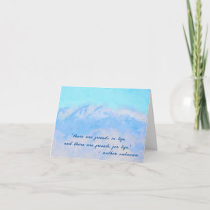 Carte Amis des Montagnes Bleues Aquarelle Pour la Vie Ca