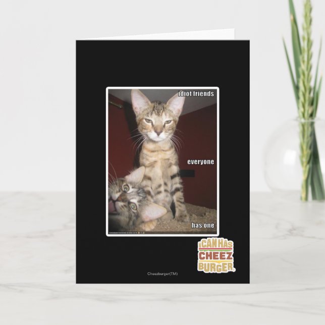 Carte Amis d'idiot (Devant)