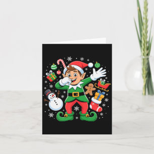 Carte Amis elfes Dabbing Noël Garçons Filles Dabbing Chr