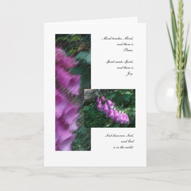 Carte Amis : Esprit, esprit, et âme (Devant)