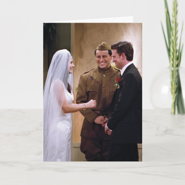 Carte AMIS™| Joey Marries Monica et Chandler (Devant)