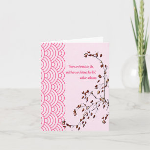 Carte Amis pour la vie Japonais inspiré Blank Salutation