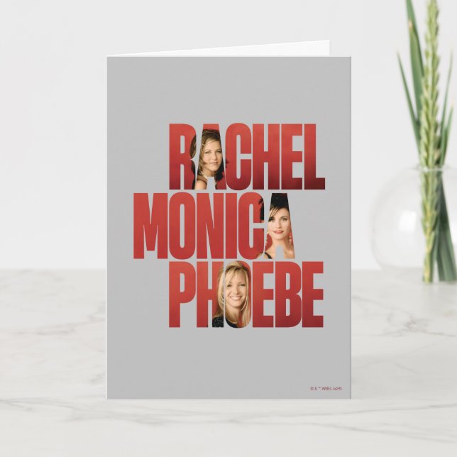Carte AMIS™ | Rachel, Monica & Phoebe (Devant)
