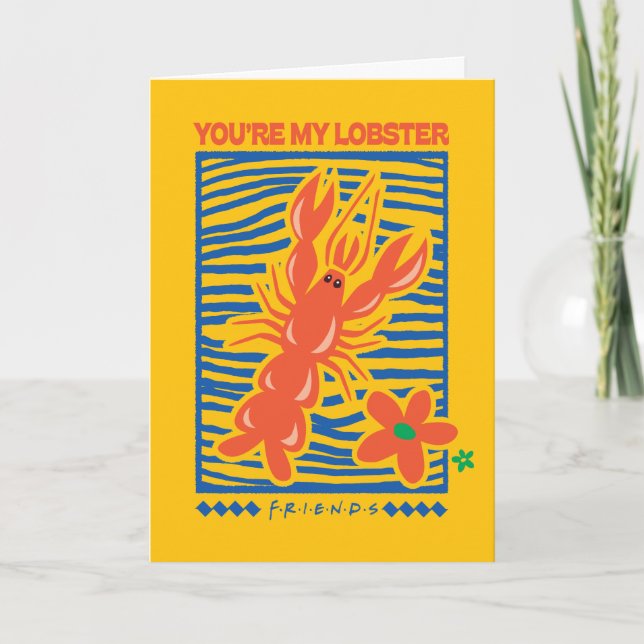 Carte AMIS™ | Vous êtes mon homard vibrant graphique (Devant)