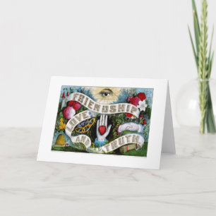 Carte Amitié, amour et vérité (1874)