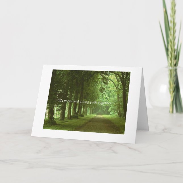 Carte Amitié, chemin (Devant)