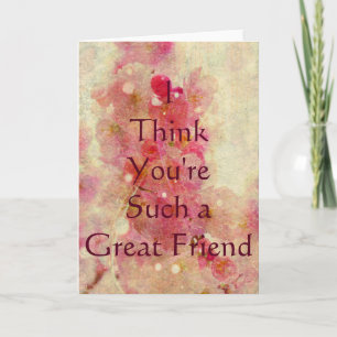 Carte Amitié citation extraordinaire Cherry Blossom