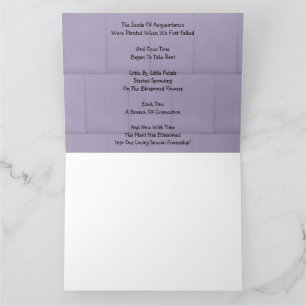 Carte Amitié En Fleur