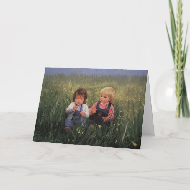 Carte Amitié et fleurs (Devant)