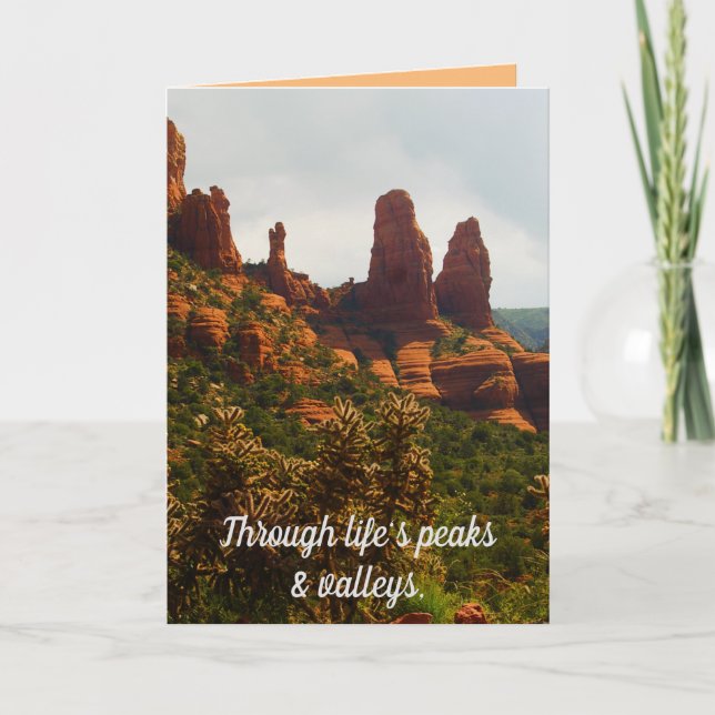 Carte Amitié Grâce, Beau désert de Sedona (Devant)