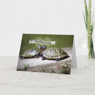 Carte Amitié réconfortante, deux tortues