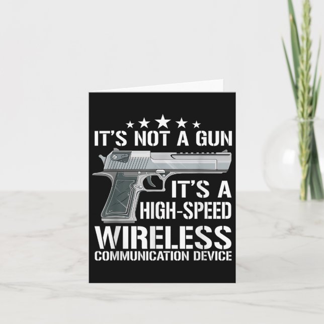 Carte Ammo Drôle Amateurs d'armes à feu dire propriétair (Devant)