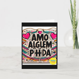 Carte Amo AlguÉm Com Phda J'Aime Quelqu'Un Avec Bâton Ad