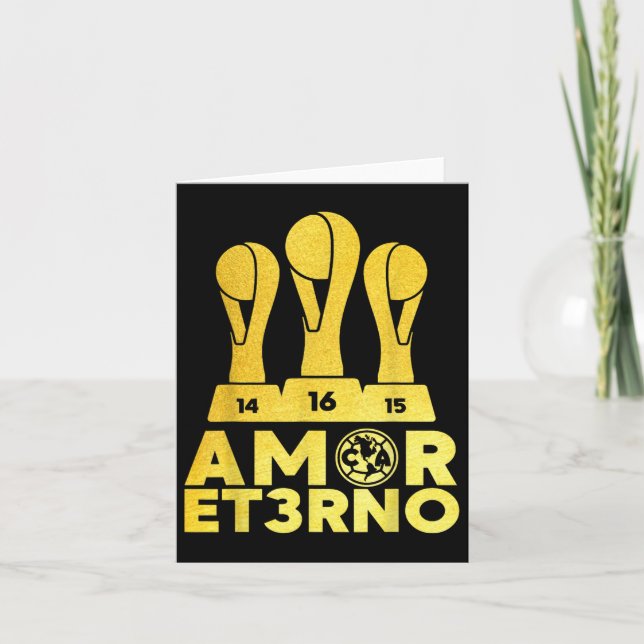 Carte Amor Et3rno America Tricampeon (Devant)