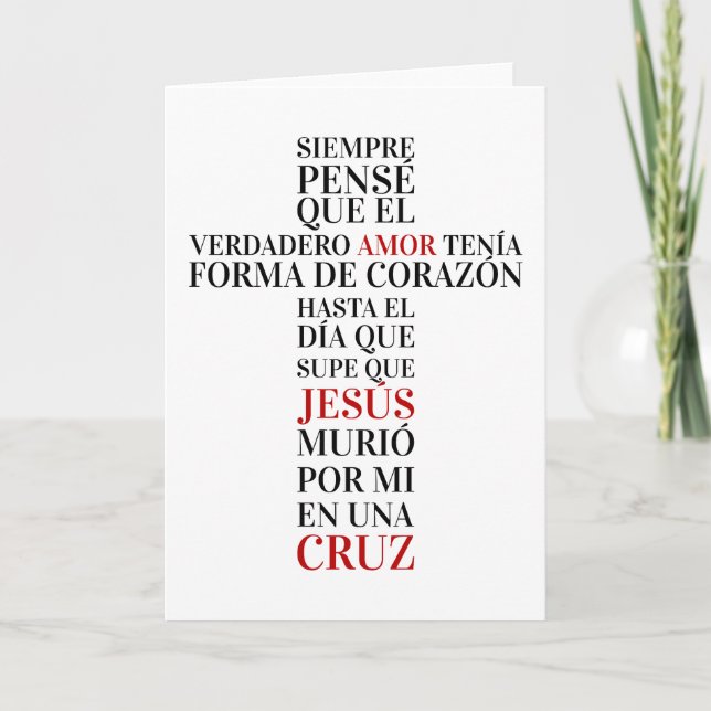 Carte Amor verdadero (Devant)